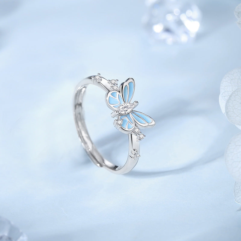 A Pair Of 925 Sterling Silver Couple's Ring